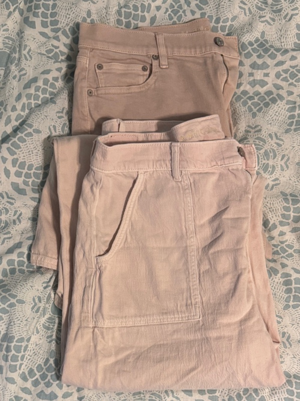 SET OF 2 American Eagle Outfitters Pale Pink Women’s Pants